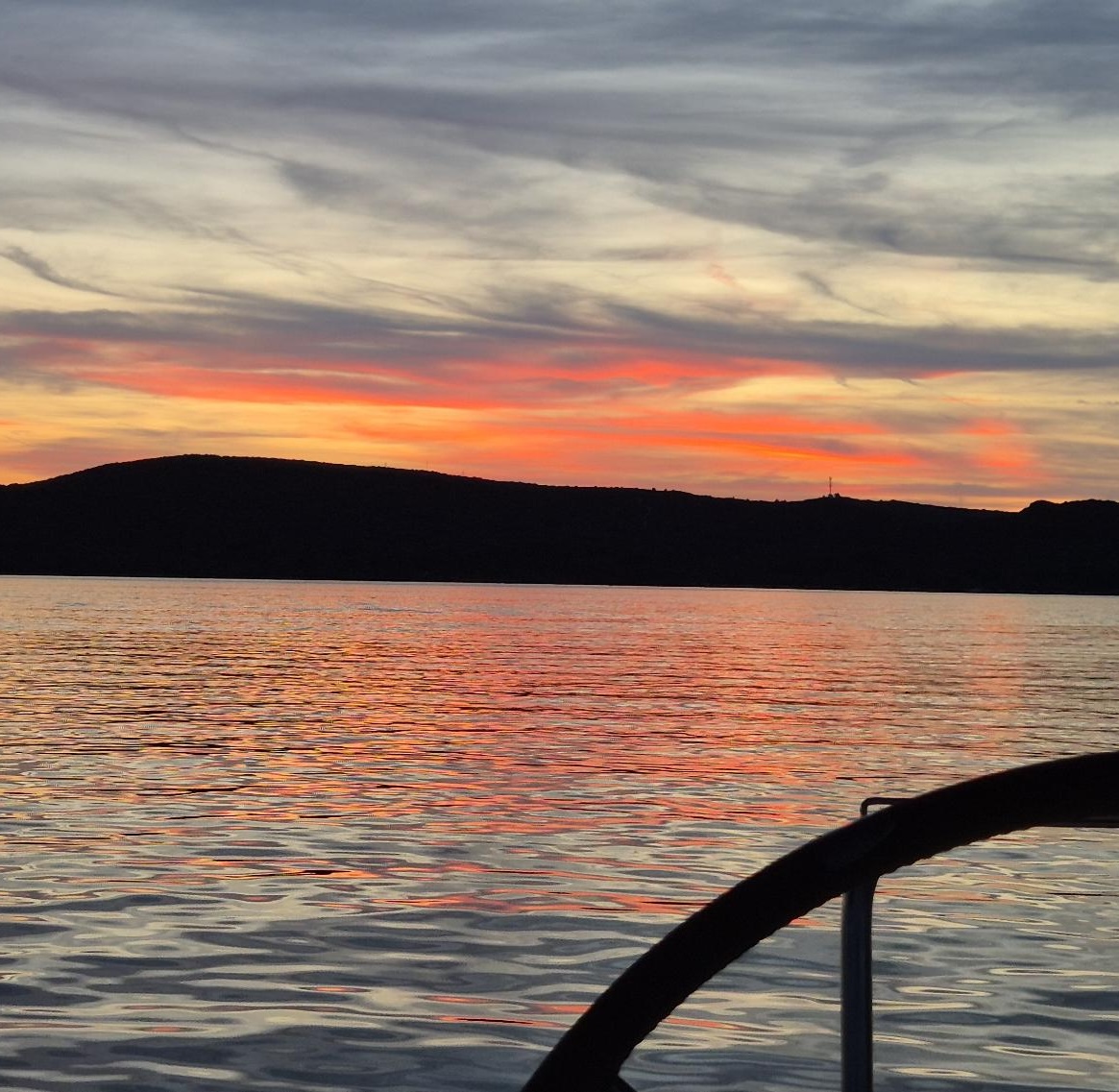 Sunset over water